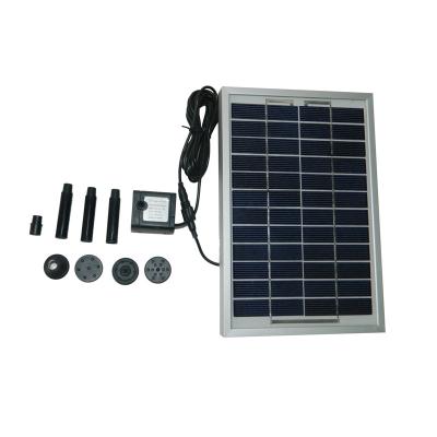 China 5W Plastic Solar Powered Fountain Pump Garden Solar Pump For Fountain Pool Garden Watering for sale