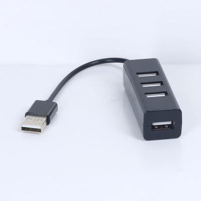 China New design High Speed Slim 4 Ports USB 2.0 USB Hub With Cable For Laptop PC Computer E0407 for sale