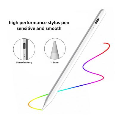 China Active Palm Rejection ID715A Aluminum Alloy Stylus Touch Pen For Apple iPad 2018-2021 2nd Generation Pencil for sale