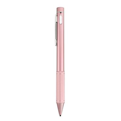 China Universal Compatibility Universal Metal Phone Touch Screen Tablet Active Stylus Pen with Light for iPad iPhone Android for sale