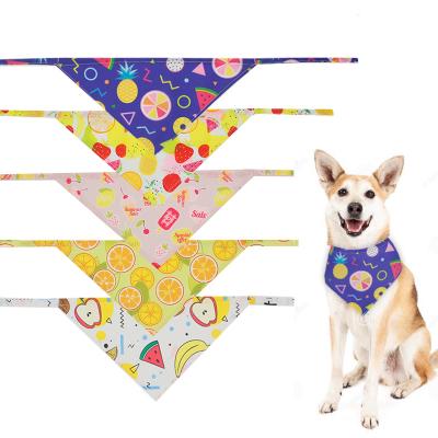 China Fashionalbe OEM ODM Custom Adjustable Triangular Scarf Bandana Fashion Charm Leads Safety Neckerchief Dog Luxury Puppy Cat Pet Collars for sale