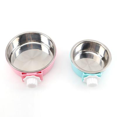 China Custom Non-slip Round Square Stainless Steel Viable Eating Drinking Food Water Container Hond Feed Elevated Pet Feeding Cat Dog Bowl for sale