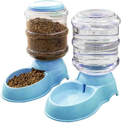 China 3.5L Automatic Non-Slip Basin Food Dispenser Storage Pet Drinking Fountain Sustainable Cat Dog Bowl for sale