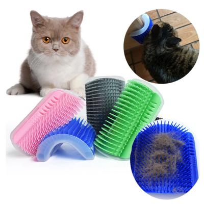 China Viable Cat Corner Wall Self Cleaningwith Catnip Self Cleaningwith Catnip Scratcher Pet Massage Brush Comb Grooming Brush for sale