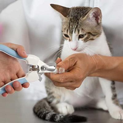 China Safe Claw Paw Trimmer Cutter Beauty Grooming Cat Dog Scissors Pet Nail Clippers Viable Compression Handle Spring With Free Backrest for sale