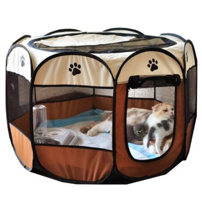 China Custom Made Travel Goods Portable Indoor Outdoor Foldable Foldable Travel Cat Dog House Playpen Play Tents Breathable Pet Beds for sale