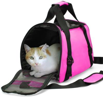 China Large Capacity Breathable Portable Puppy Ease Outdoor Breathable Mesh Travel Dog Handbag Cat Shoulder Bag Pet Carrier for sale