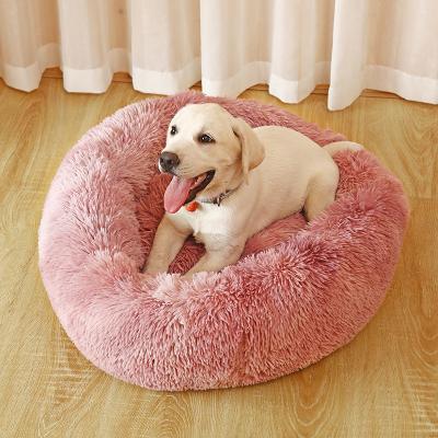 China Travel Luxury Cotton Large Around Removable Washable Sleep Heat Pet Beds Sofa Bed Plush Pet Bed Cover Pet Nest Dog Bed for sale