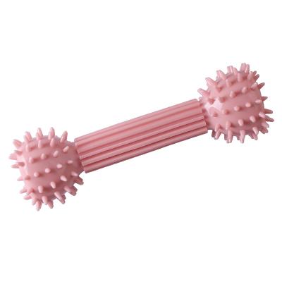 China Viable Dumbbell Dog Chew Toothbrush Rubber Teeth Cleaning Safety and Health Molar Toy Pet Toys Interesting Cup Dog Bite for sale