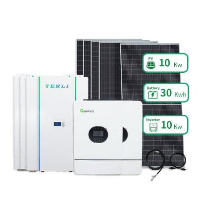 China Solar Energy System 5Kw Solar Panel System Home 5KW Grid Tied Solar Power System 6kw 8kw 10kw for sale