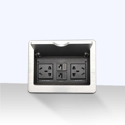 China Residential / General Purpose Flip Up Table Socket Pop Up Motorized Socket Desk for sale