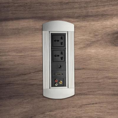 China /Versatile Plug Home Kitchen USB Socket EV Charging Station Residential Flip Hidden Desktop Electrical Accessories for sale