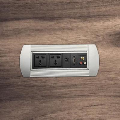 China /Multipurpose Residential Flip Hidden Socket Office Kitchen Pop Up Socket Electrical Outlet Extension Board for sale