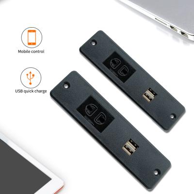 China Junnan Universal Residential/Multi-Purpose Desktop Socket Extension Plugs Socket USB Socket Aluminum Table for sale