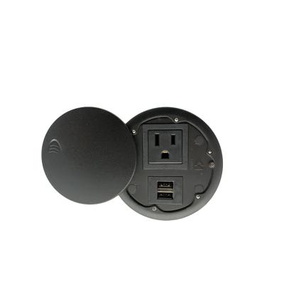 China Residential/Multi-Purpose Slide Cover with Hidden Desk Outlet for Home Office Accessories USB Socket Switches and Electrical Outlet for sale