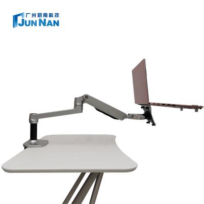 China Install Single Screen Monitor Bracket Swivel LCD Monitor Bracket Arm Laptop Monitor Arm Aluminum for sale