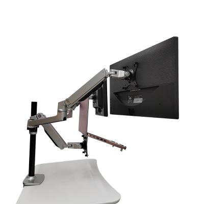 China Desktop Three Display Screen Bracket Desktop Home Stores Manufacturer Monitor Bracket PC Monitor Stand Monitor Arm Stand for sale