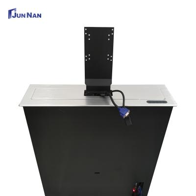 China Regular Conference Camera Elevator LCD Monitor Elevator Junnan Conference System Monitor ptz camera interpretation walk-through booth for sale