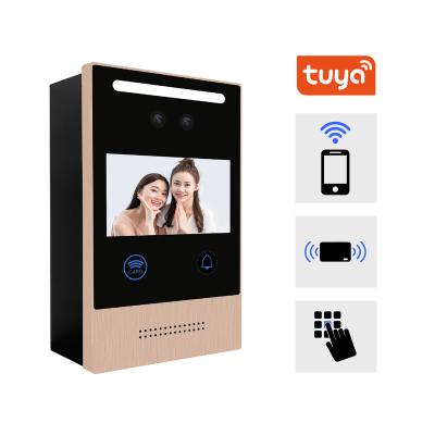 China Smart IP App Tuya Android Outdoor Video Intercom Station Video Door Phone WIFI Ring Doorbell TUYA for sale