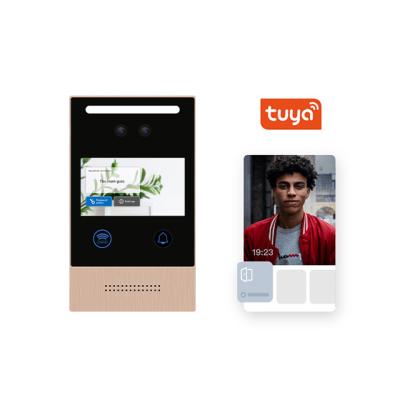 China Tuya Smart Multi Apartment Door Phone Intercom Tuya App Smart Building Cable Video Desktop for sale