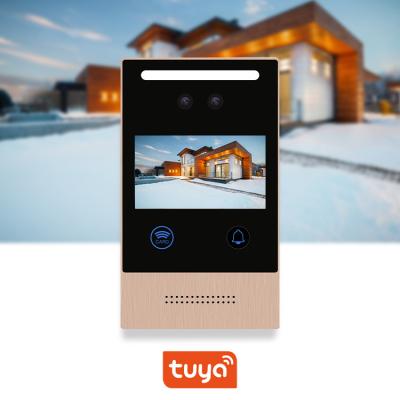 China Tuya App 4.3in Smart Touch Screen Remote Tuya Mobile Open Access Control Video Door Phone for sale