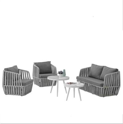 China Hot Sale Contemporary High Quality Contemporary Rattan Sofa Set Comfortable Outdoor Indoor Garden Patio Furniture for sale