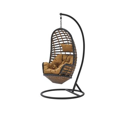 China Modern Indoor Hanging 2 Person Rattan Swing Chair Rattan Swing Chair White Swing for sale