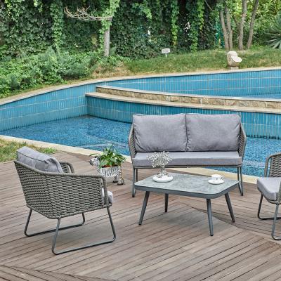 China Chinese cany woven sofa furniture time furniture fabric sofa height combination living room corner sofa modern cany outdoor three group chair cany for sale