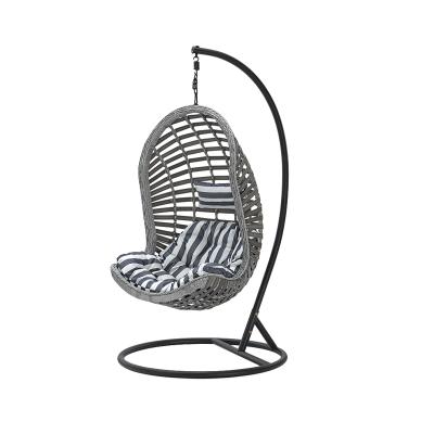 China Modern Rattan Egg Chair Hanging New Design Beech Garden Furniture Set Rattan Egg Chair Solid Wood Rattan Furniture for sale