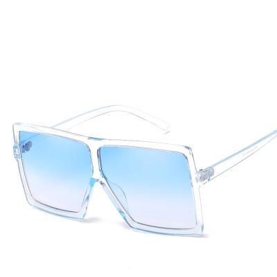 China Fashion sunglasses 2018 new trends big square frame women shape sunglasses for sale