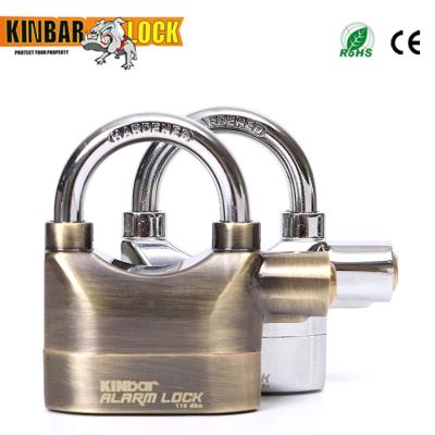 China Long Front Entry Tri Circle Solid Brass Padlock Hardened Zinc Alloy 60mm External Shackle With Master Key for sale