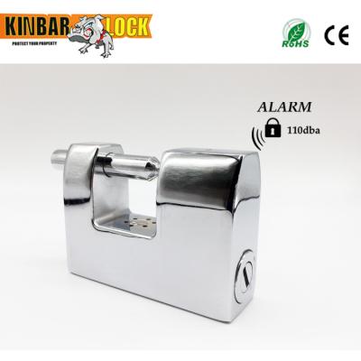 China New Rectangular Alarm Zinc Alloy Padlock For Door for sale