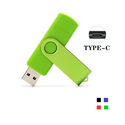 China Type-c C type 2 In 1 Swivel Usb Flash Drive 32 gb Usb 2.0 3.0 16g 64g 128gb Pendrive Memory Stick for sale