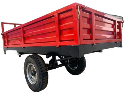 China 7CX-4 Hydraulic System Single Farm Dump Trailer Axle Trailer for sale