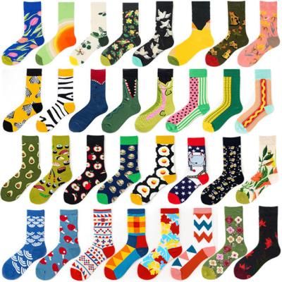 China Custom Logo Crew Cotton Men Socks High Quality Colorful Funny Funny Socks QUICK DRY for sale