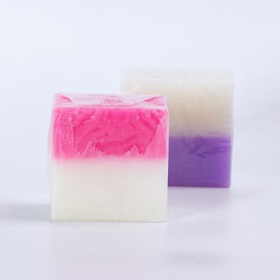 China Handmade Soap Customization Basic Cleaning Milk Flowers Double Effect Hand Made Organic Natural Soap for sale