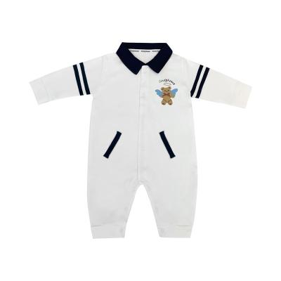 China Spandex/Cotton Pure Lapel Baby Clothes Spring and Autumn Fashionable Cotton Overalls Long Cute Romper Angel Baby Spring Rising Clothes for sale