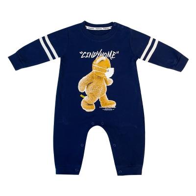 China Spandex baby clothes overalls spring and autumn pure cotton cute little bear style spring crawling spring equipment/long cotton for sale