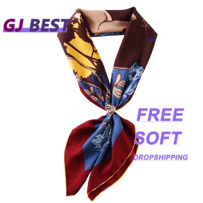 China New Mulberrry 100% Skin Design Pure Silk Scarf 120x120 Hijab Shawl for sale