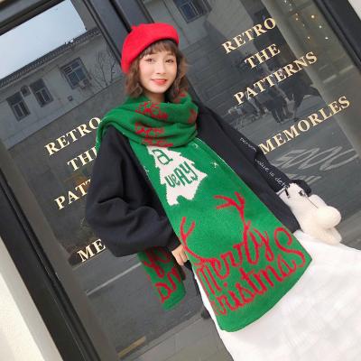 China Keep Warm Cost Price Warm Sale Christmas Scarf Winter Scarf Knit Scarf for sale