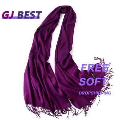 China Fall European American Cashmere Skin Winter Scarf Women Simple Thick Scarfs Ladies Shawls for sale