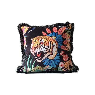 China Home Made In China Wholesale Decorative 100% Cotton Pillow Covers Outdoor Stripes Furniture Cushions for sale