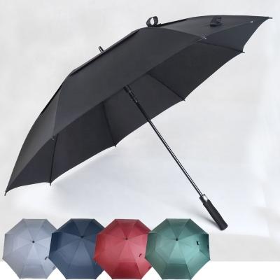 China Best Selling Business Advertising Strong Windproof Can Print Various Colors To Custom Design Semi-automatic Golf Umbrella for sale