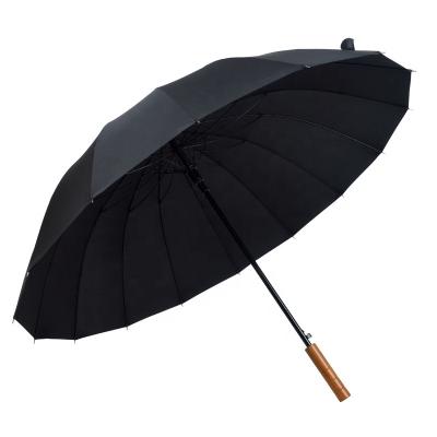 China China Wholesale CLASSIC Good Quality New Design 27 Inch Handle Large Size Sunshade Wooden Umbrellas Golf Umbrella for sale