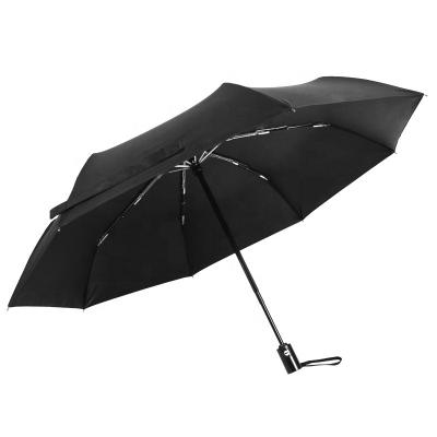 China Barber Shop Oem New Design 20 inch 8 ribs 93cm diameter open fiberglass and aluminum umbrella 3 times folding for sale