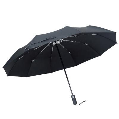 China CLASSIC Hot Selling Umbrella 3 Color Design Fully Automatic Open Full Folds Automatic Cheap Black Classic Windproof Umbrella for sale