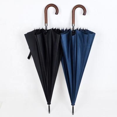 China Manufacturer CLASSIC Design Top Quality 27 inch 16 Logo Umbrella Golf Custom Open Narrow Ribs and Auto Manuals for sale