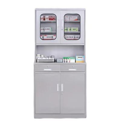 China Eco-friendly Hospital Used Sterile Stainless Steel Medical Cabinet With Drawers For Medicine And Medical Utensils Placement for sale