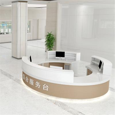 China Simple Customized Hospital Clinic Reception Hospital Reception Reception Medical Dental Clinic Counter for sale