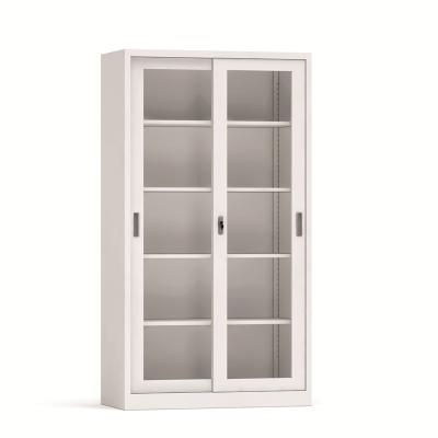 China Contemporary Customized Hospital Dental Clinic Cabinet Sliding Medical Adjustable Glass Cabinet for sale